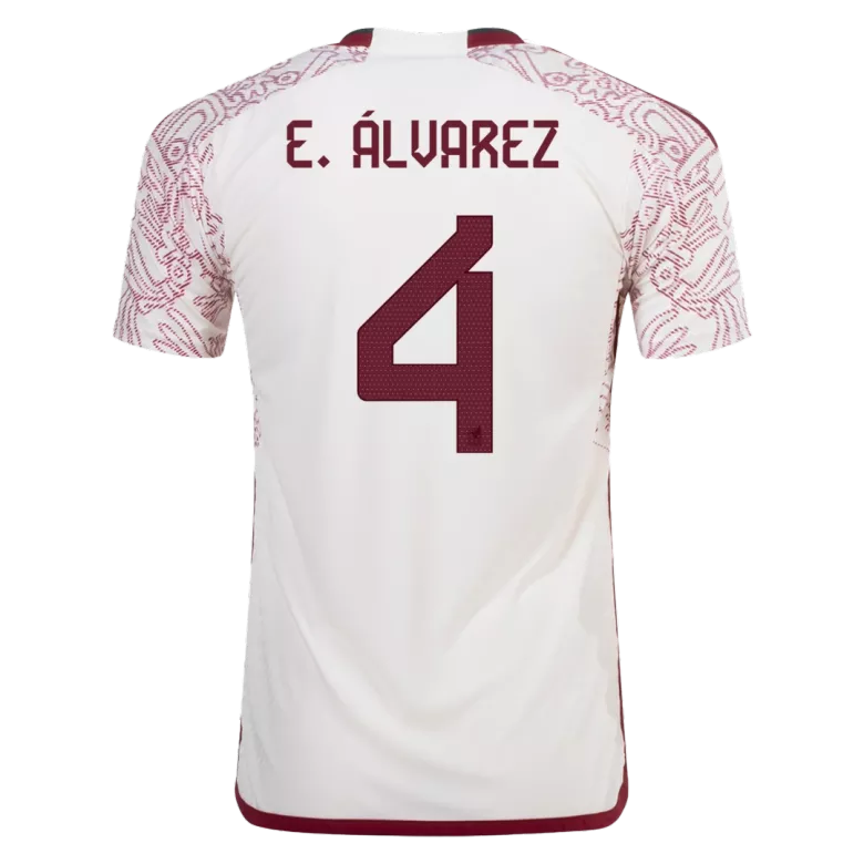 Mexico E.ÁLVAREZ #4 Away Jersey Authentic 2022 - gojersey