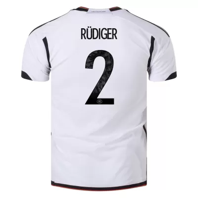 Germany RÜDIGER #2 Home Jersey 2022 - gojersey
