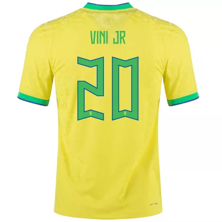 Brazil VINI JR #20 Home Jersey Authentic 2022 - gojerseys