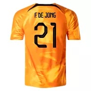 Netherlands F.DE JONG #21 Home Jersey 2022 - goaljerseys