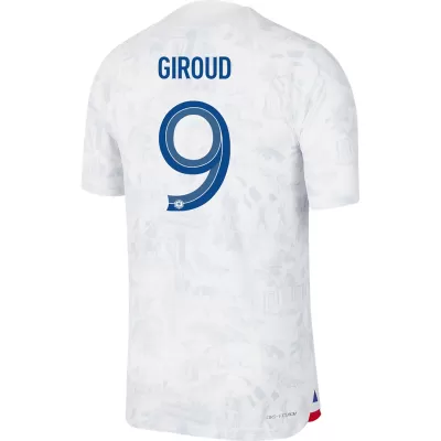 France GIROUD #9 Away Jersey Authentic 2022 - gojersey
