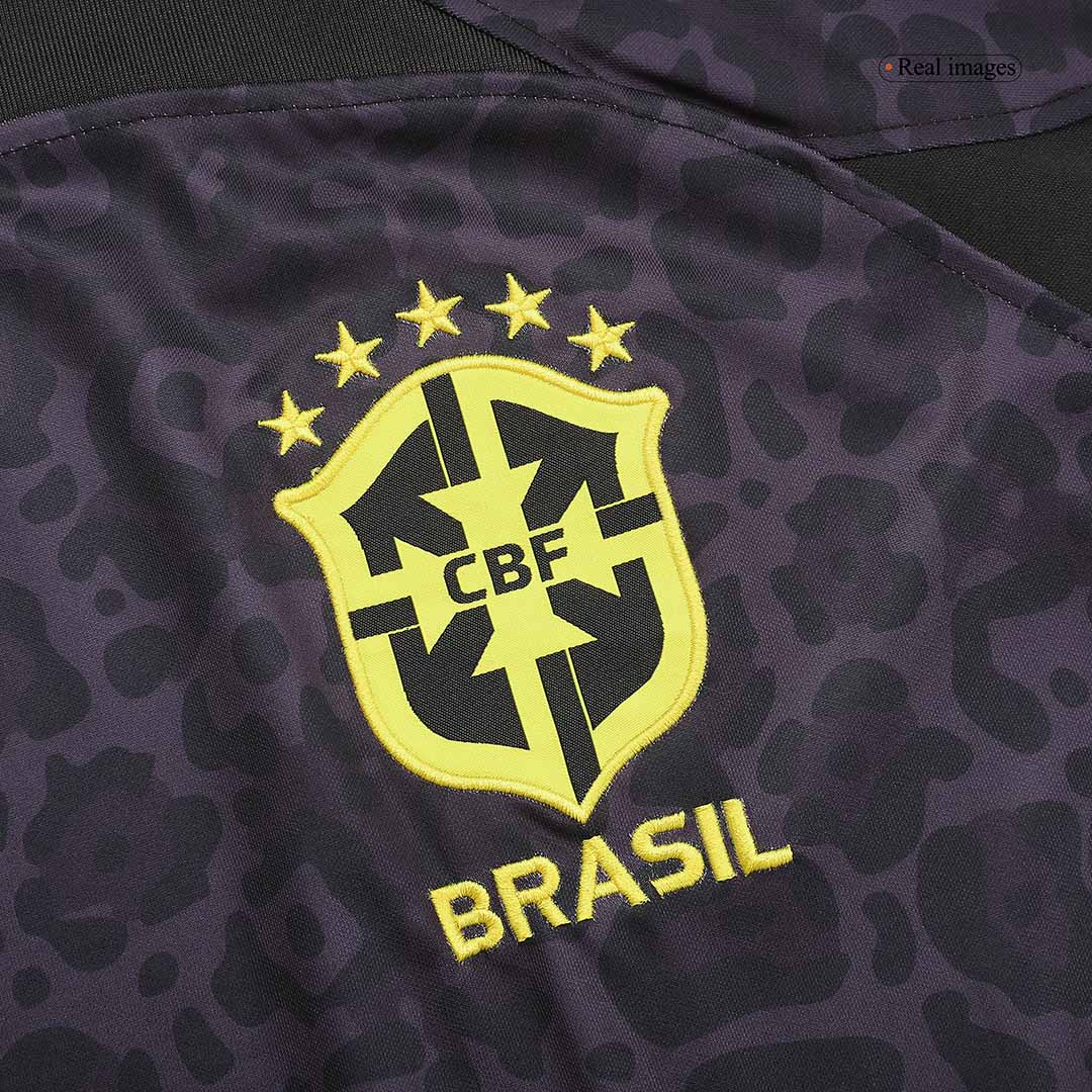 Brazil 2002 Black Goalkeeper Retro Jersey - Zorrojersey