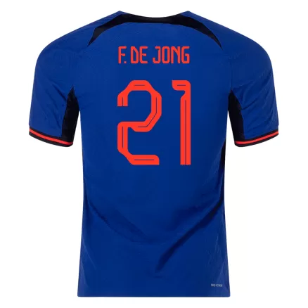 Netherlands F.DE JONG #21 Away Jersey Authentic 2022 - gojerseys