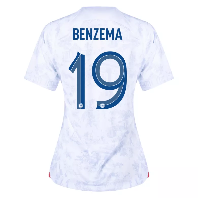 France BENZEMA #19 Away Jersey 2022 Women - gojersey