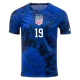 USA DUNN #19 Away Jersey 2022 - gojerseys