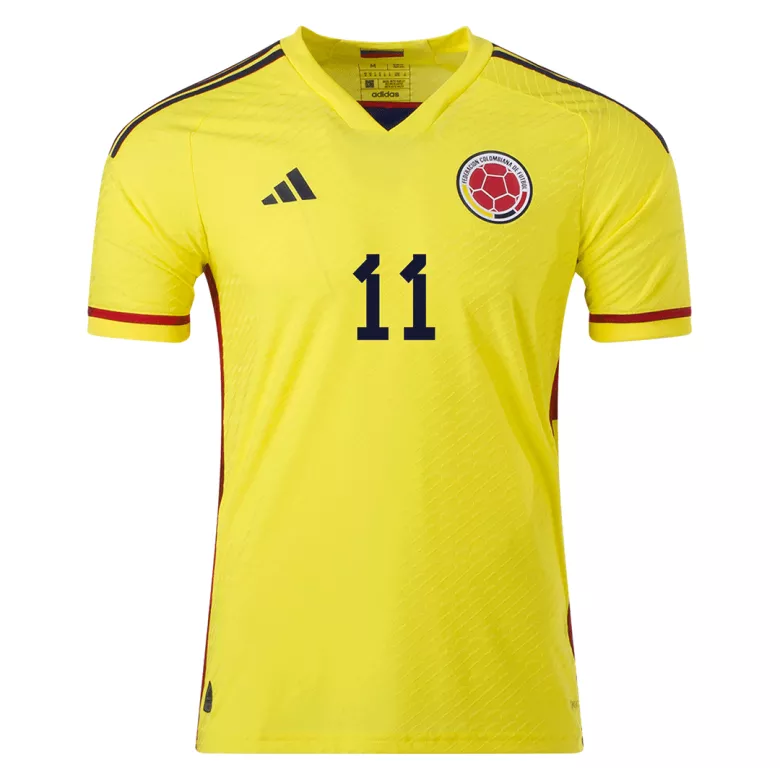 Colombia CUADRADO #11 Home Jersey Authentic 2022 - gojersey
