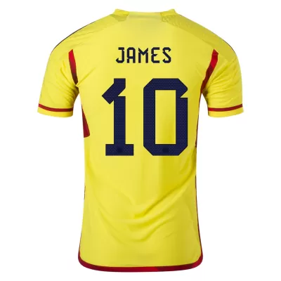 Colombia JAMES #10 Home Jersey Authentic 2022 - gojersey