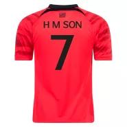 South Korea H M SON #7 Home Jersey 2022 - goaljerseys