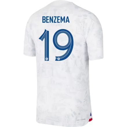 France BENZEMA #19 Away Jersey Authentic 2022 - gojerseys