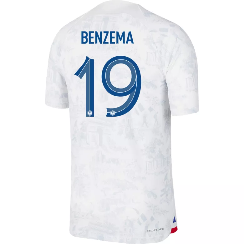 France BENZEMA #19 Away Jersey Authentic 2022 - gojersey