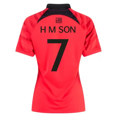 South Korea H M SON #7 Home Jersey 2022 Women - gojersey
