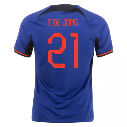 Netherlands F.DE JONG #21 Away Jersey 2022 - gojerseys