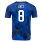 USA ERTZ #8 Away Jersey 2022 - goaljerseys