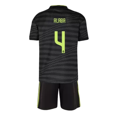 Real Madrid ALABA #4 Third Away Jersey Kit 2022/23 Kids(Jersey+Shorts) - gojersey
