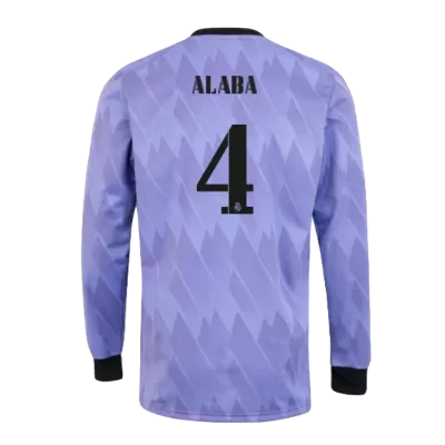 Real Madrid ALABA #4 Away Jersey 2022/23 - Long Sleeve - gojersey