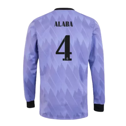 Real Madrid ALABA #4 Away Jersey 2022/23 - Long Sleeve - gojerseys