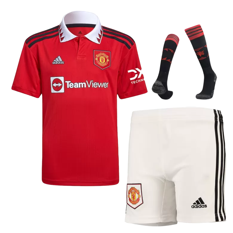 Buy 2022-2023 Man Utd Pre-Match Shirt (White) - Kids (MAGUIRE 5)