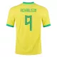 Brazil RICHARLISON #9 Home Jersey Authentic 2022 - gojerseys