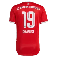 Bayern Munich DAVIES #19 Home Jersey Authentic 2022/23 - goaljerseys