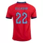 England BELLINGHAM #22 Away Jersey 2022 - goaljerseys