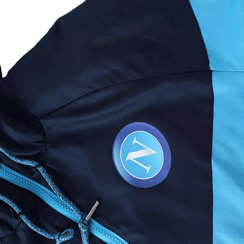 Napoli Hoodie Jacket 2022/23 Blue&Black - gojersey