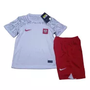 Poland Home Jersey Kit 2022 Kids(Jersey+Shorts) - goaljerseys
