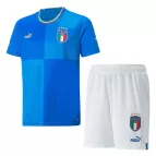 Italy Home Jersey Kit 2022 Kids(Jersey+Shorts) - goaljerseys