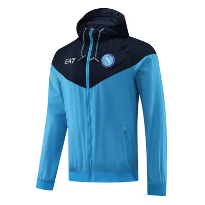 Napoli Hoodie Jacket 2022/23 Blue&Black - gojersey