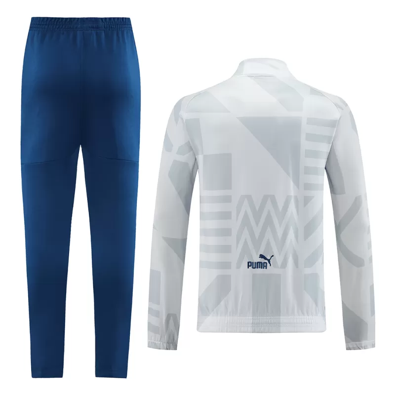 Marseille Training Kit 2022/23 - White (Jacket+Pants) with White available at gogoalshop