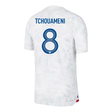 France TCHOUAMENI #8 Away Jersey Authentic 2022 - gojerseys