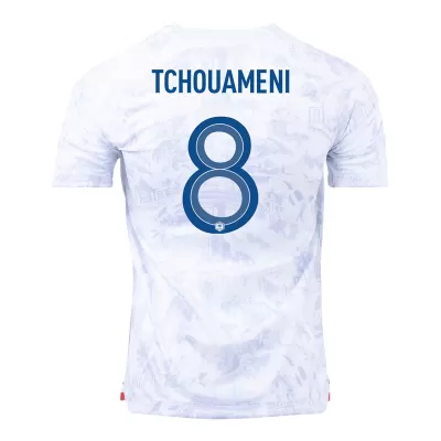 France TCHOUAMENI #8 Away Jersey 2022 - gojersey