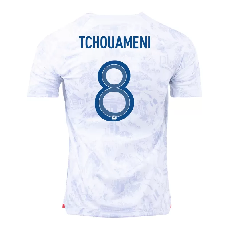 France TCHOUAMENI #8 Away Jersey 2022 - gojersey