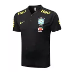 Brazil Polo Shirt 2022 - Black - goaljerseys