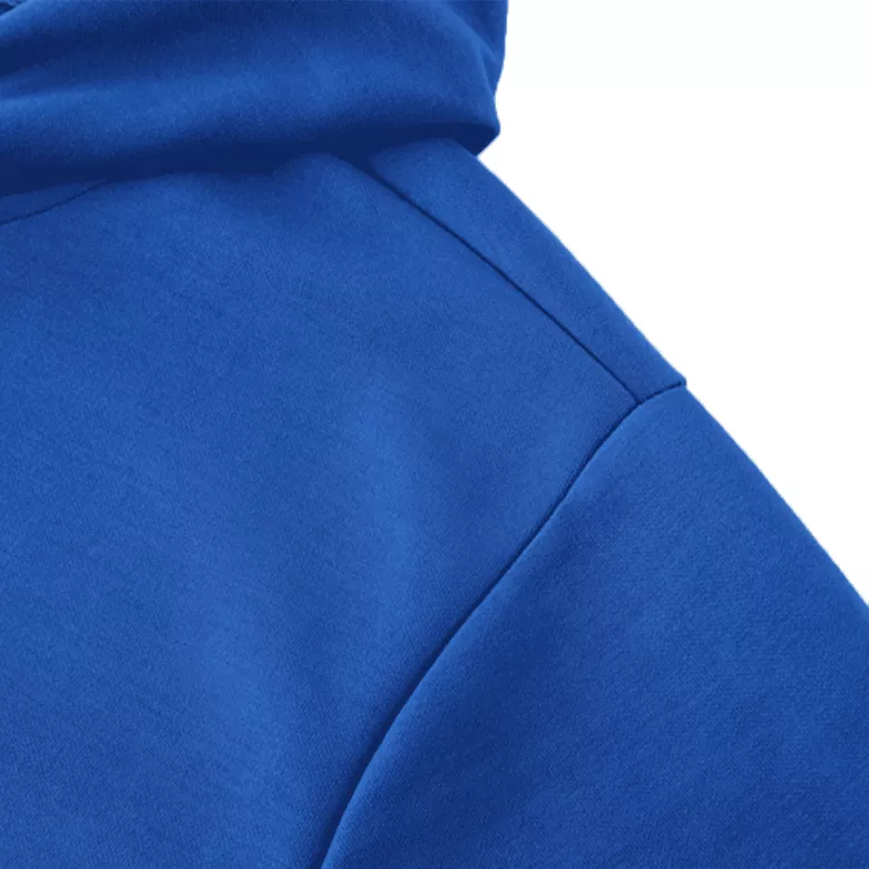Real Madrid Hoodie Sweatshirt Kit 2022/23 - Blue (Top+Pants) - gojersey