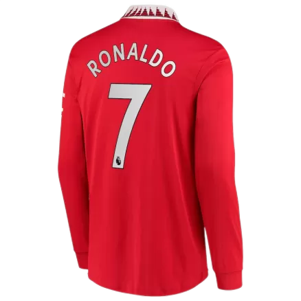Authentic Manchester United RONALDO #7 Long Sleeve Home Jersey 2022/23 - gojerseys