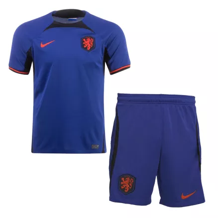 Netherlands Away Jersey Kit 2022 (Jersey+Shorts) - gojerseys