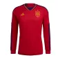 Authentic Spain Long Sleeve Home Jersey 2022 - goaljerseys