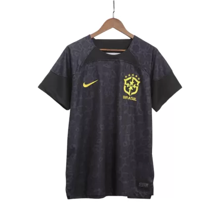 Brazil Goalkeeper Jersey 2022 - Black - gojerseys