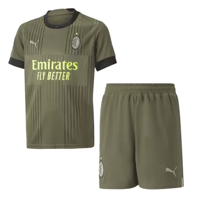 AC Milan Third Away Jersey Kit 2022/23 Kids(Jersey+Shorts) - gogoalshop
