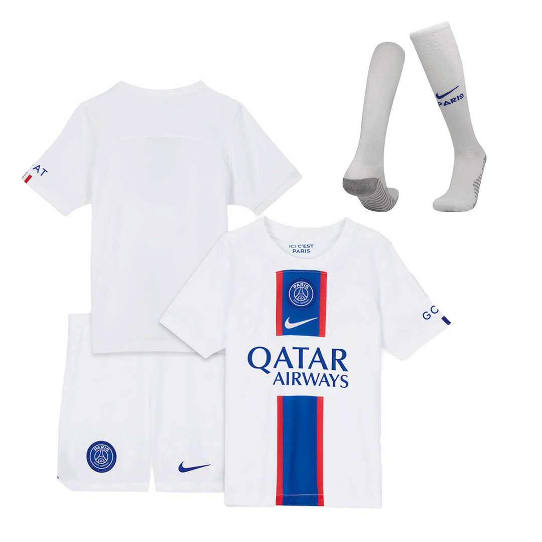 NEW PSG Neymar Jr 10 Home Jersey Youth Set w/ Socks & Shorts Kids 2-3  Years Old