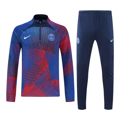 PSG Sweatshirt Kit 2022/23 - Blue&Red (Top+Pants) - gojersey