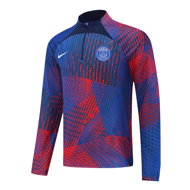 PSG Sweatshirt Kit 2022/23 - Blue&Red (Top+Pants) - gojersey