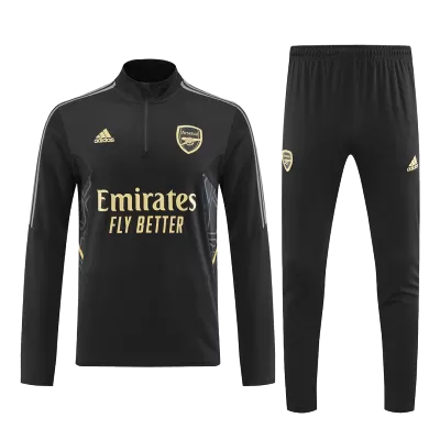 Arsenal Sweatshirt Kit 2022/23 - Black (Top+Pants) - gojersey