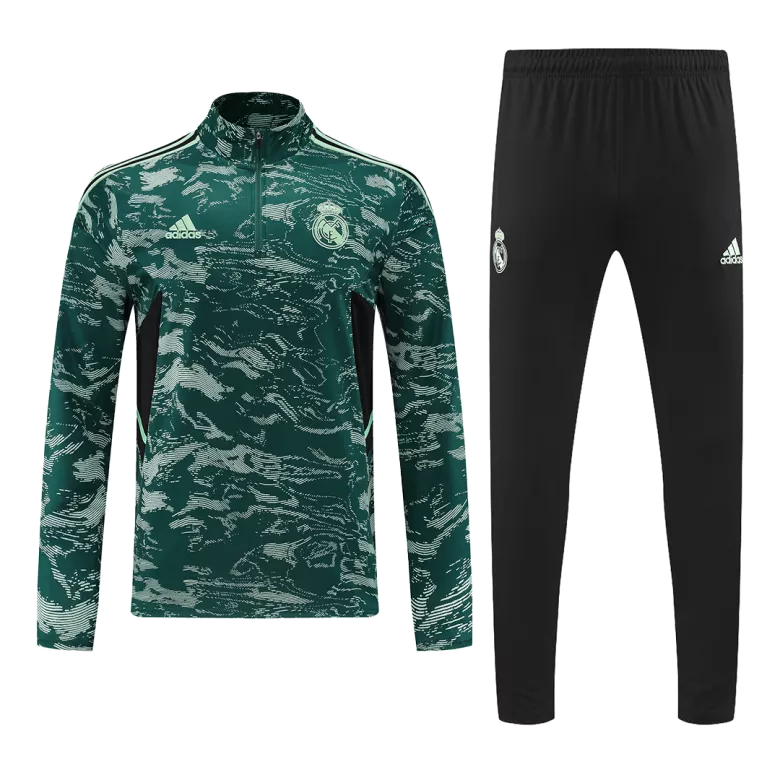 Real Madrid Sweatshirt Kit 2022/23 - Green (Top+Pants) - gojersey
