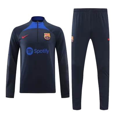Barcelona Sweatshirt Kit 2022/23 - Navy (Top+Pants) - gojersey