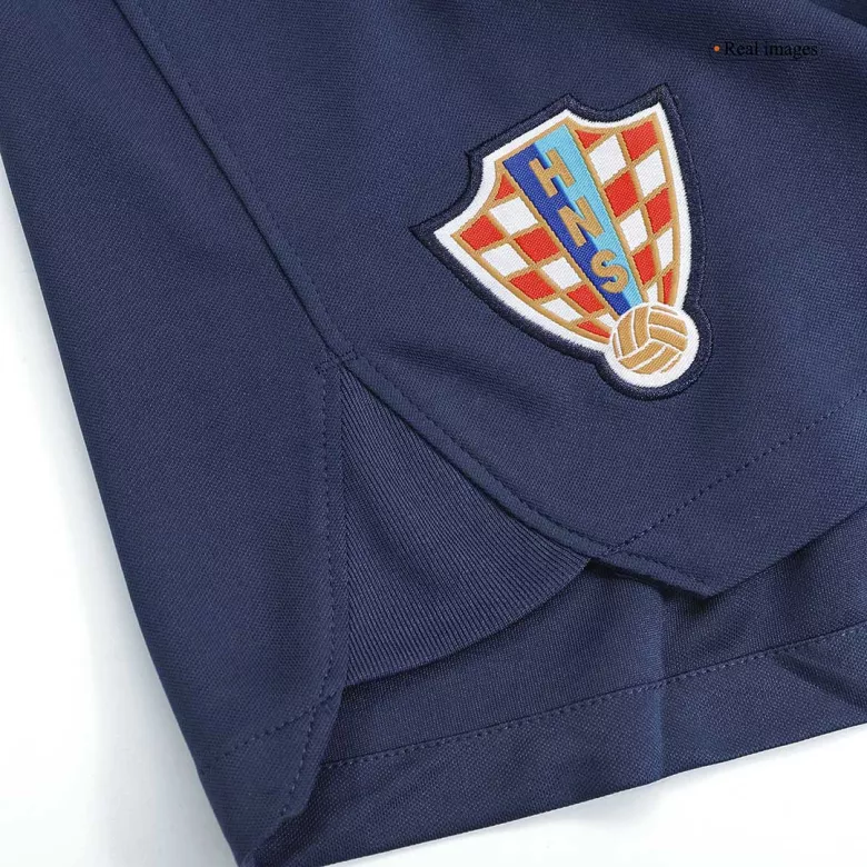 Croatia Away Soccer Shorts 2022 - gojersey