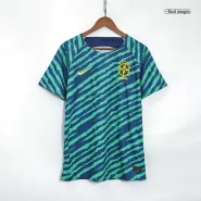 Brazil Pre-Match Training Jersey 2022 - Blue - goaljerseys
