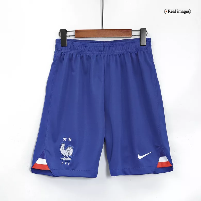 France Away Soccer Shorts 2022 - gojersey