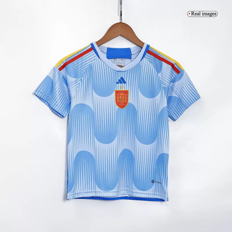 Spain Away Jersey Kit 2022/23 Kids(Jersey+Shorts) - gojersey