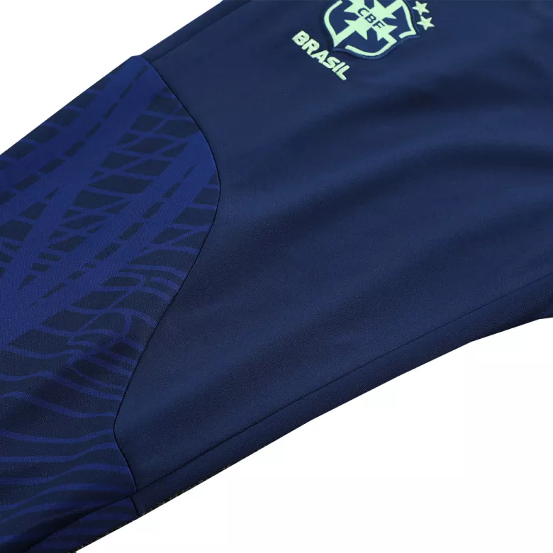 Brazil Sweatshirt Kit 2022 - Navy (Top+Pants) - gojersey